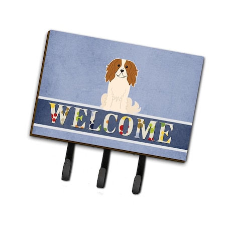 Carolines Treasures Cavalier Spaniel Welcome Leash or Key Holder BB5639TH68